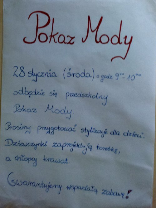 Monika Wilczak zaproszona na pokaz mody | modelka